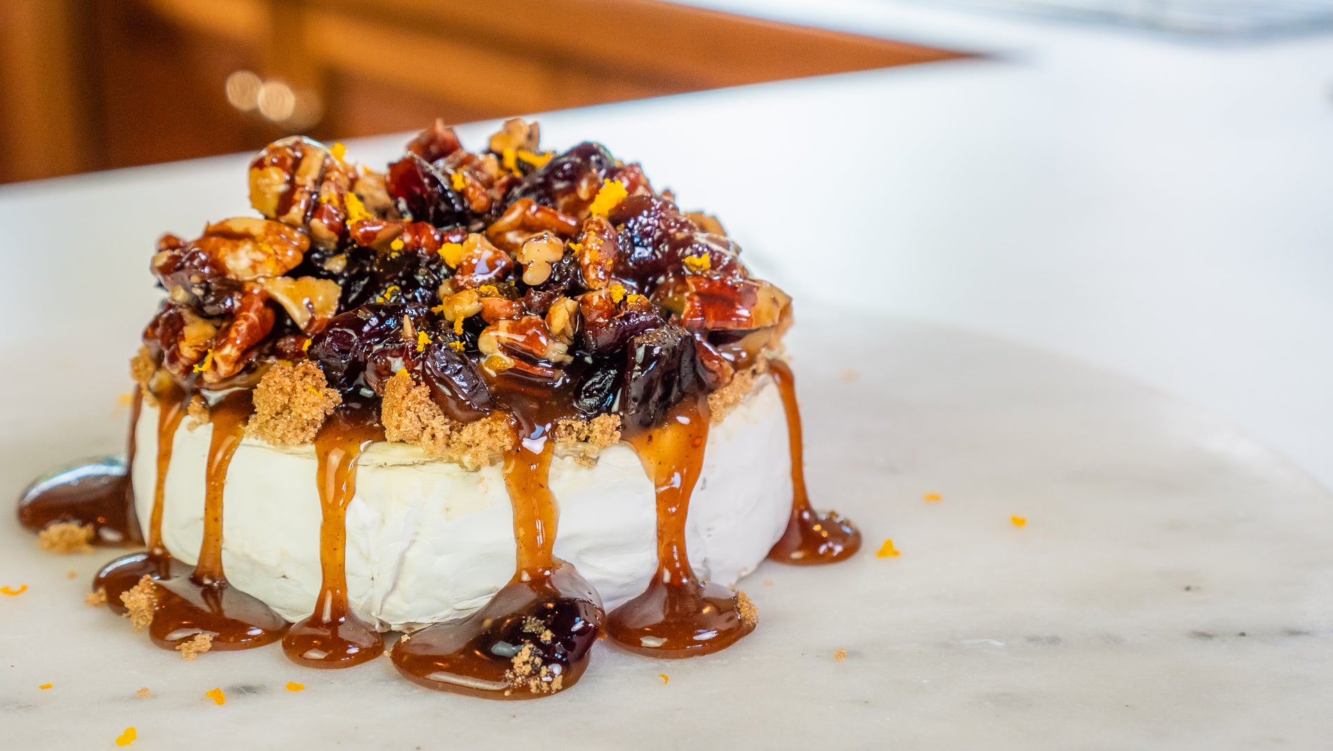 Baked Brie with Cranberries and Pecan