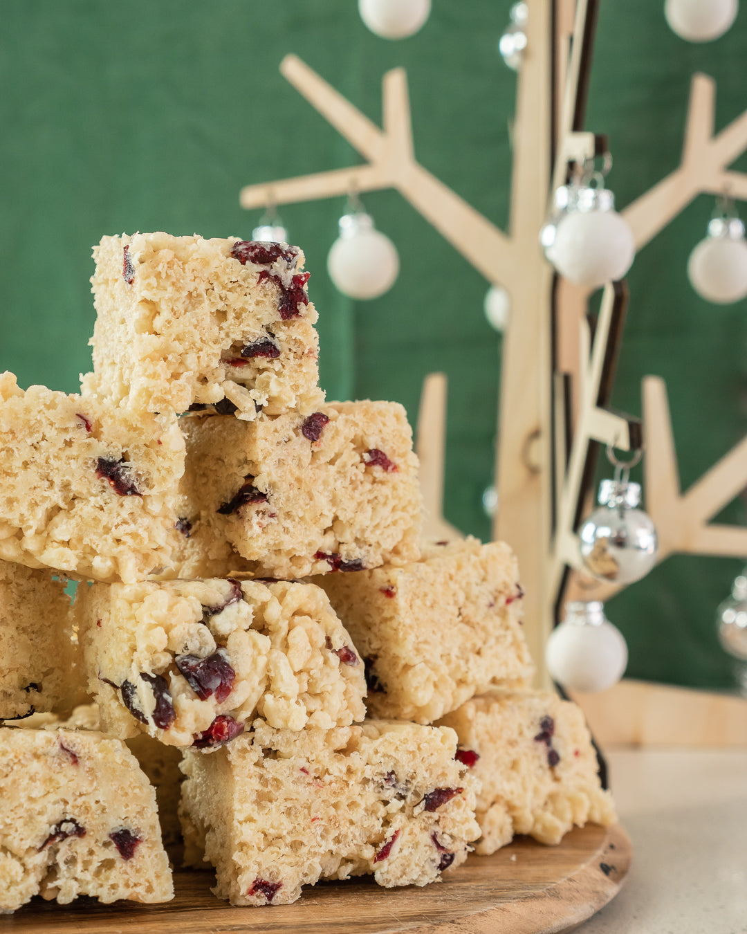 White Chocolate, Coconut & Cranberry Rice Krispies Le Bon Baker