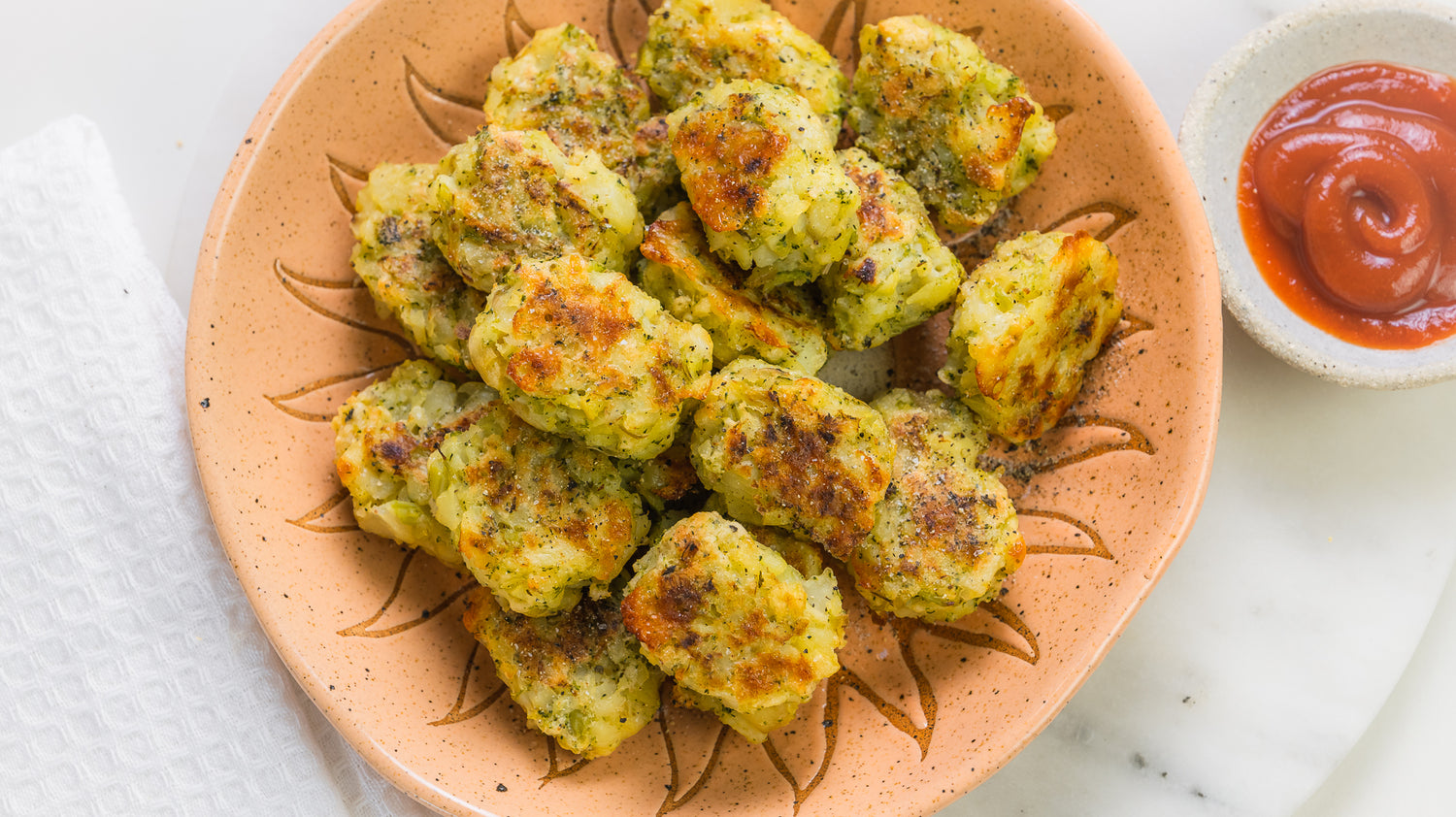 Broccoli and Cheese Tater Tots (Potato Gems)